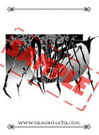 Image - Stock Art - Grayscale - Stock Illustration - rpg - Samurai - demon - Jorogumo - japanese - evil - Spider