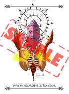 Image - Stock Art - Grayscale - Stock Illustration - rpg - Demonic - god - Monster - Meditation Alien - Face