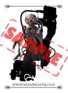 Image - Stock Art - Grayscale - Stock Illustration - rpg - cyber scientist - Robot