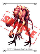 Image - Stock Art - Grayscale - Stock Illustration - rpg - Character - Monster Rat - Mutant