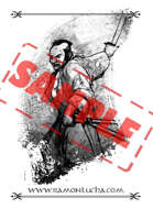 Image - Stock Art - Grayscale - Stock Illustration - rpg - Manga - Character - Samurai - Warrior - Japanese