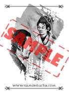 Image - Stock Art - Grayscale - Stock Illustration - rpg - Manga - Character - Samurai - Warrior - Japanese