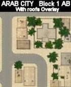 Block 1 / AB roofs ARAB CITY Series for all Modern Skirmish Games Rules