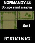 Bocage/Small meadow Set1 Maps #34 to #36 NORMANDY 44 Series for all WW2 Skirmish Games Rules