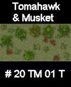 Wood #20 TOMAHAWK & MUSKET Series for Skirmish rules