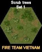 FTV Boards Scrub Trees SET #1 for Fire Team Vietnam
