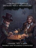 Ultimate NPCs: Skulduggery Swords & Wizardry Generic NPC Cards