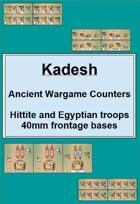 Kadesh : Hittite and Egyptian wargame counters
