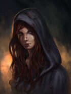 Art Stock hooded female