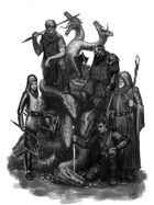 Art Stock 10 grayscale Fantasy scenes