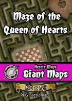 Heroic Maps - Giant Maps: Maze of the Queen of Hearts