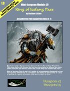 King of Icefang Pass- A Swords & Wizardry Mini-Dungeon