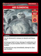 Air Elemental - Custom Card