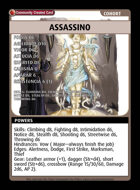 Assassino - Custom Card