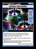 Astral Raccoons - Custom Card