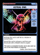 Astral Owl - Custom Card