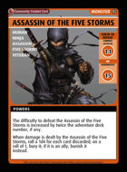 Assassin Of The Five Storms - Custom Card