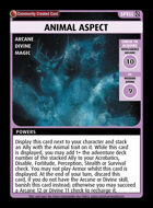 Animal Aspect - Custom Card