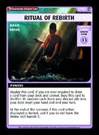 Ritual Of Rebirth - Custom Card