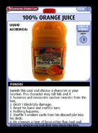 100% Orange Juice - Custom Card