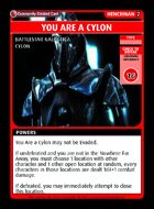 You Are A Cylon - Custom Card