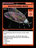 Multicolored Moth - Custom Card
