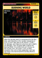 Burning World - Custom Card