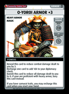 O-yoroi Armor +3 - Custom Card