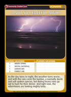 A Not So Peaceful Night - Custom Card