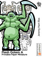 Flesh Golem A Solo Paper Mini