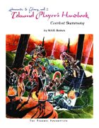 The Tekumel Player's Handbook Combat Summary - Swords & Glory Vol. 2
