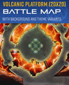 Volcanic Platform - Battle Map (20x20)