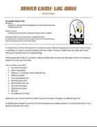 Board Game Log Book