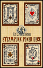 Mad Raven Steampunk Poker Deck