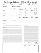 Lo Scrigno d'Avorio - Scheda editabile del personaggio