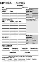 Control: The Game of Absolute Corruption - Revisionist History Edition - Character Sheets