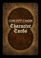 Concept Cards - Characters