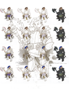 Moddable Stock Art: Armored Axewoman (17 Variants+Source)