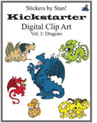 Clip Art by Stan! Vol. 3: Dragons