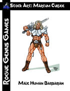Stock Art: Curlee Male Human Barbarian