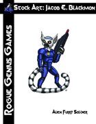 Stock Art: Blackmon Alien Furry Soldier