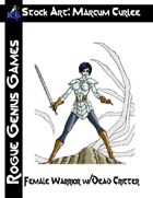 Stock Art: Curlee Female Warrior with Dead Critter