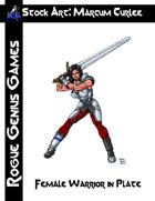 Stock Art: Curlee Female Warrior in Plate