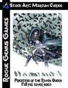 Stock Art: Curlee Priestess of the Raven Queen 17x11