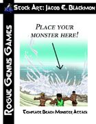 Stock Art: Blackmon Beach Monster Attack Template