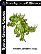 Stock Art: Blackmon Anthropomorphic Stegosaurus