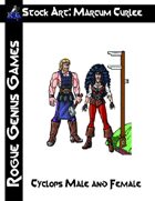 Stock Art: Curlee Cyclops Male and Female
