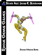 Stock Art: Blackmon Female Martial Super