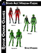 Stock Art: Curlee Space Marines