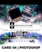 Card 04 - Illustrated (Modern Age) Photoshop + Gimp | Card Game Design Template for Play-testing |